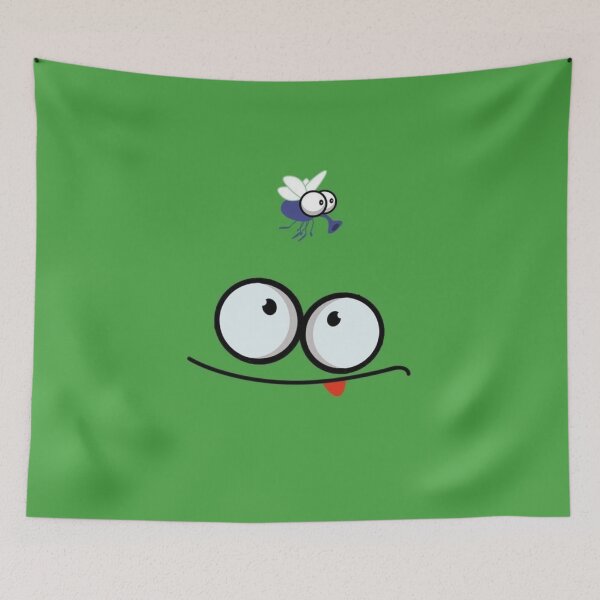 Item preview, Funny Fly Lizard Cute Emoji Face designed and sold by Sipsta.