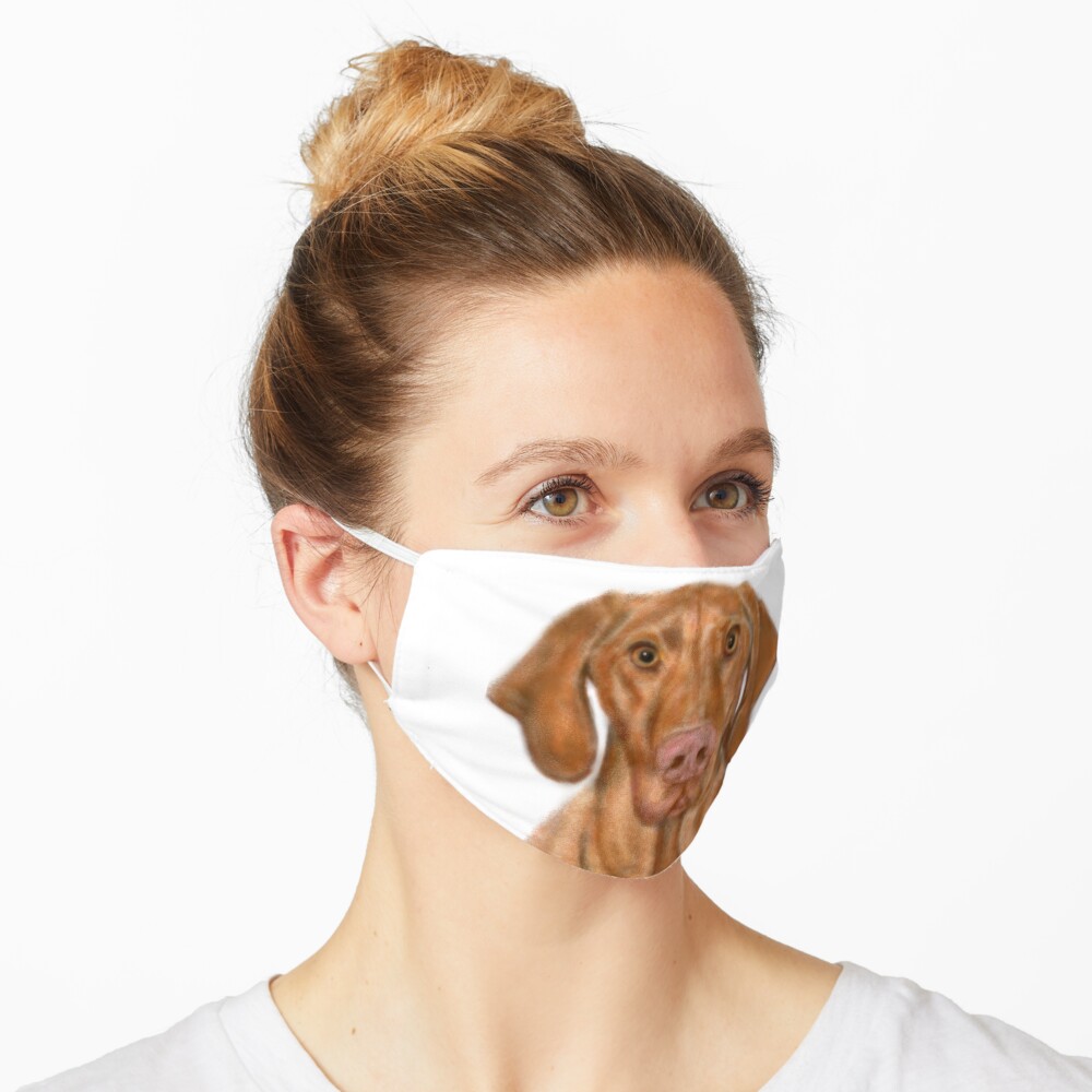 Young Handsome Vizsla Puppy Digital Art Mask