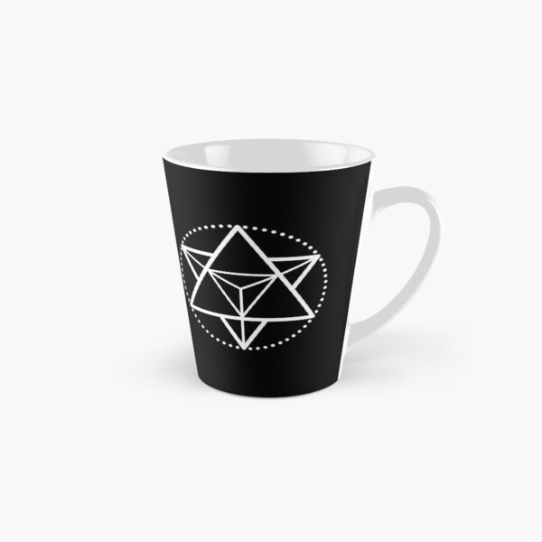 The Principle of Mentalism - White Startetrahedron / Mercaba Tall Mug