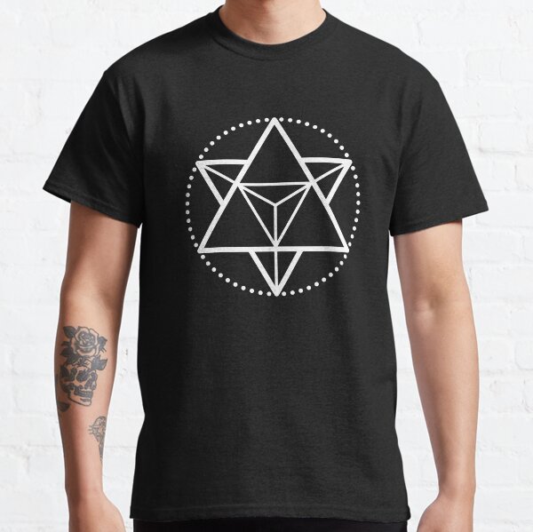 The Principle of Mentalism - White Startetrahedron / Mercaba Classic T-Shirt