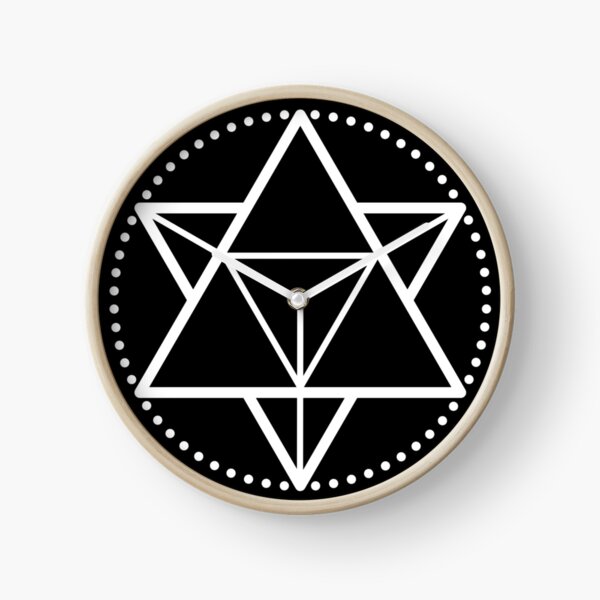 The Principle of Mentalism - White Startetrahedron / Mercaba Clock