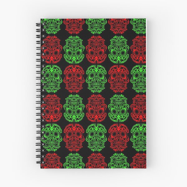 Artikelvorschau, Red/green dia de los muertos calavera entworfen und verkauft von Randoprint.