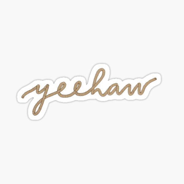 Vista previa del artículo con la obra «Yeehaw», diseñado y vendido por mereduff.
