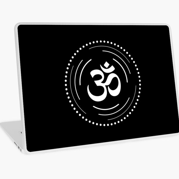 The Principle of Mentalism - White Startetrahedron / Mercaba Laptop Skin