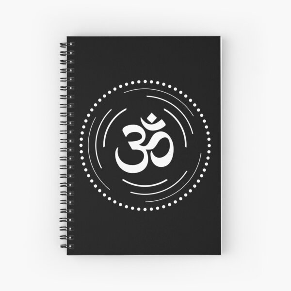 The Principle of Mentalism - White Startetrahedron / Mercaba Spiral Notebook
