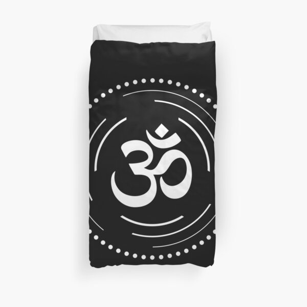 The Principle of Mentalism - White Startetrahedron / Mercaba Duvet Cover
