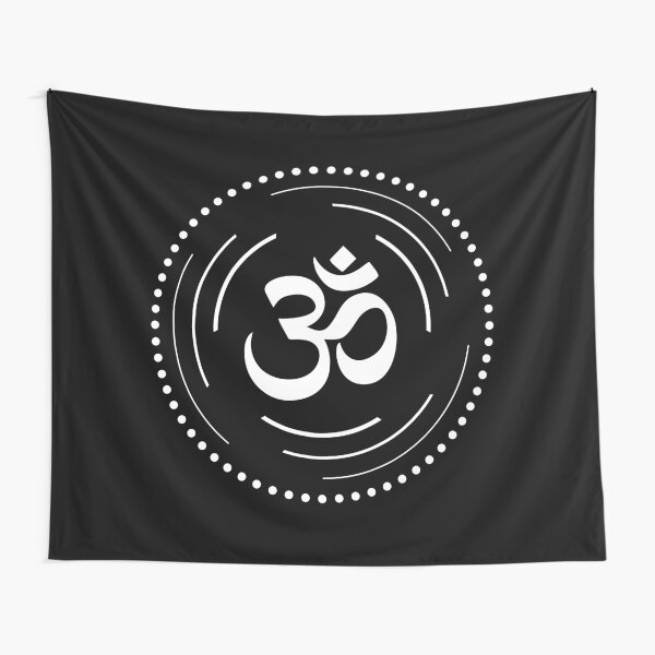 The Principle of Mentalism - White Startetrahedron / Mercaba Tapestry