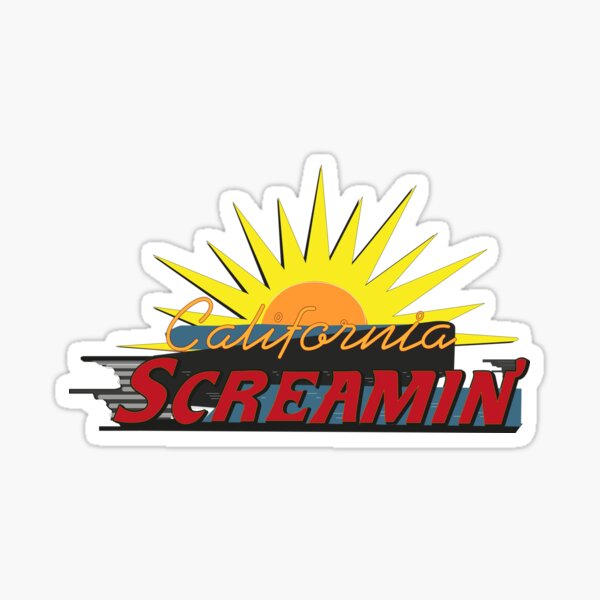 California Screamin Sticker