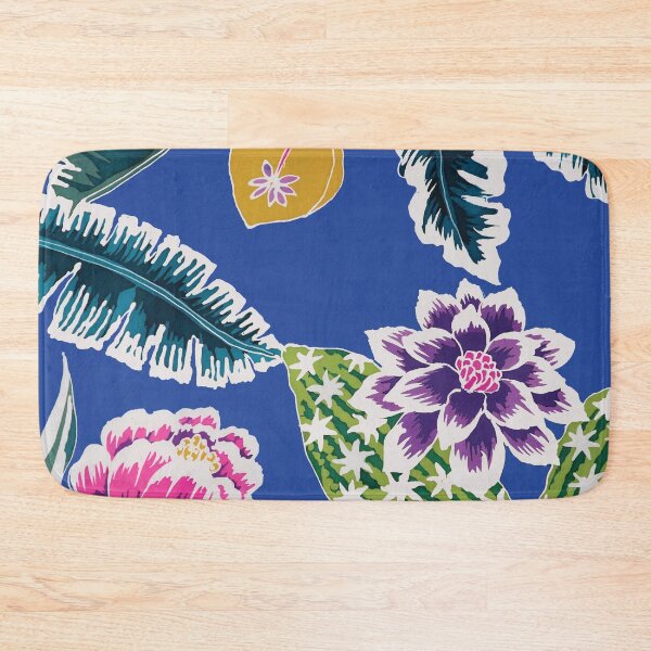 Item preview, Graphic Blue Tropical Batik designed and sold by Leslie Rogers Todder.