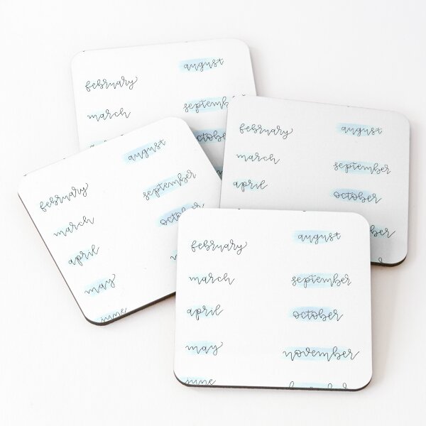Item preview, Blue Month Labels designed and sold by 17sashak.