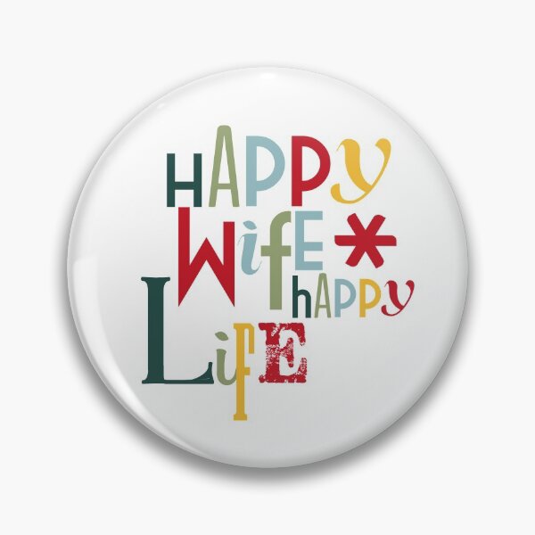 Item preview, Happy Wife Happy Life designed and sold by graphicmeyou.