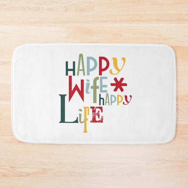 Item preview, Happy Wife Happy Life designed and sold by graphicmeyou.