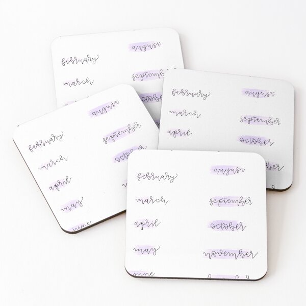 Item preview, Purple Month Labels designed and sold by 17sashak.