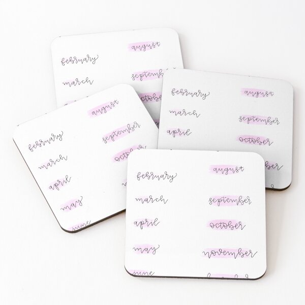 Item preview, Pink Month Labels designed and sold by 17sashak.