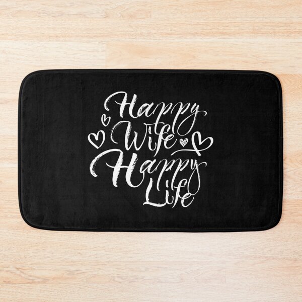 Item preview, Happy Wife Happy Life designed and sold by graphicmeyou.