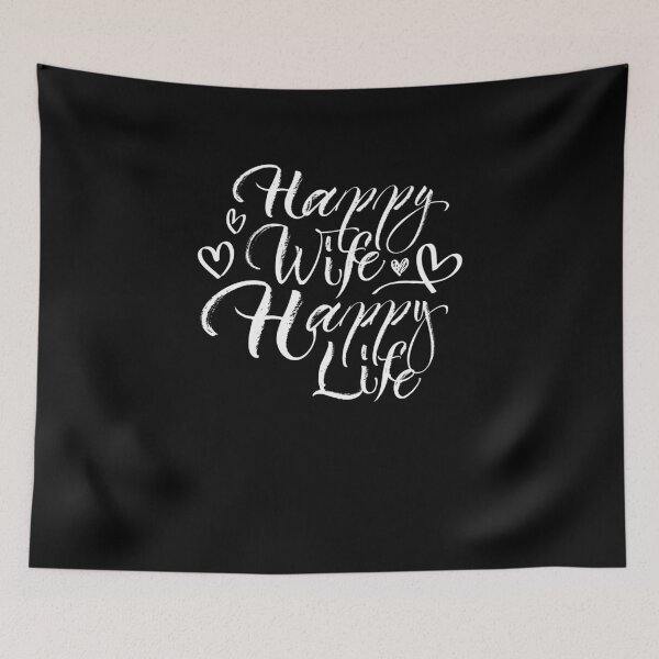 Item preview, Happy Wife Happy Life designed and sold by graphicmeyou.