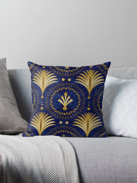 Item preview, Elegant Blue Gold Art Deco Pattern designed and sold by artsandsoul.