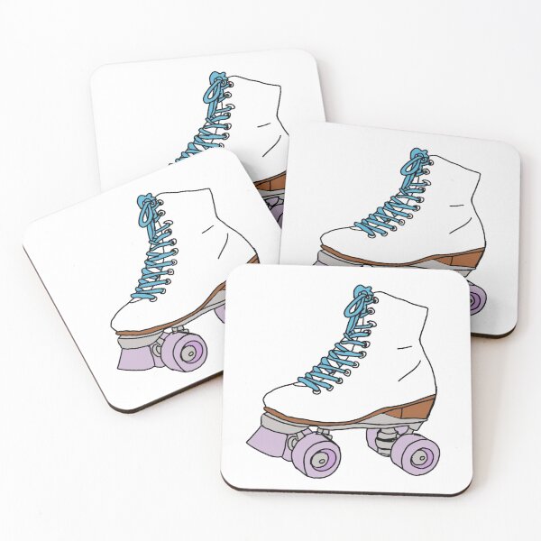Item preview, Roller Skate Sticker White, Lavender, Pink, and Blue designed and sold by Gitana Deneff.