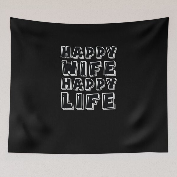 Item preview, Happy Wife Happy Life designed and sold by graphicmeyou.