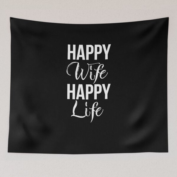 Item preview, Happy Wife Happy Life designed and sold by graphicmeyou.
