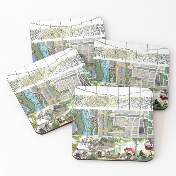 Item preview,  mexican project of landscape architecture design by Mexican illustrator and artist lebeau designed and sold by jorgelebeau.