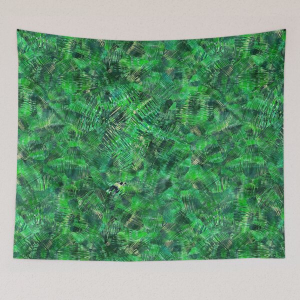 Item preview, Jungle Green Paint Brush Strokes Pattern designed and sold by RootSquare.