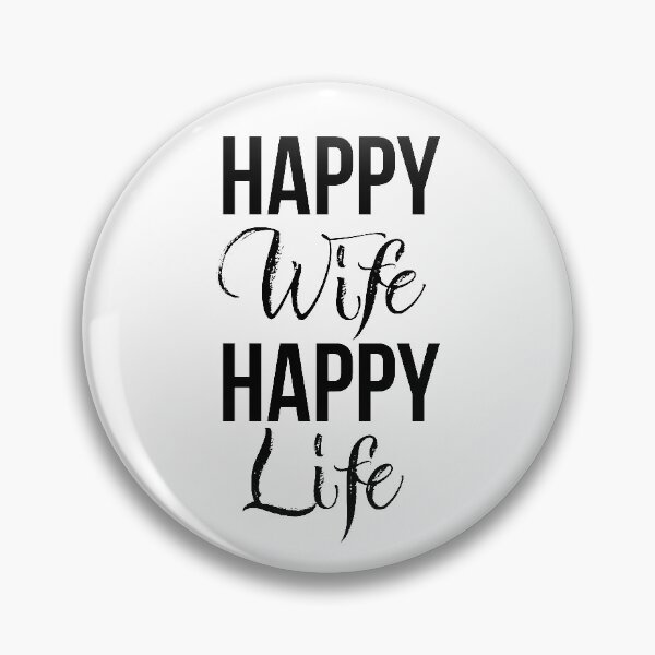 Item preview, Happy Wife Happy Life designed and sold by graphicmeyou.