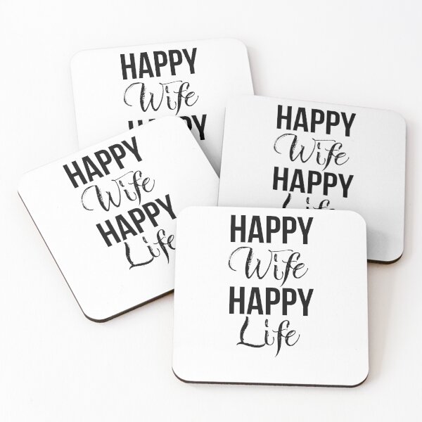 Item preview, Happy Wife Happy Life designed and sold by graphicmeyou.