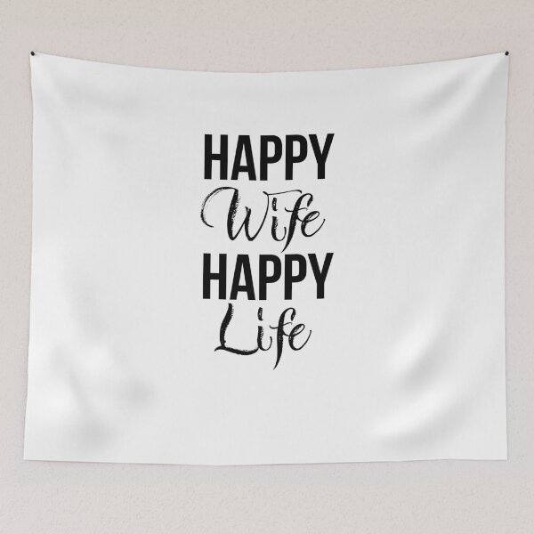 Item preview, Happy Wife Happy Life designed and sold by graphicmeyou.