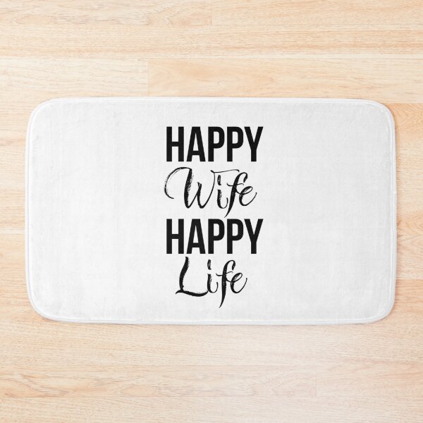 Item preview, Happy Wife Happy Life designed and sold by graphicmeyou.