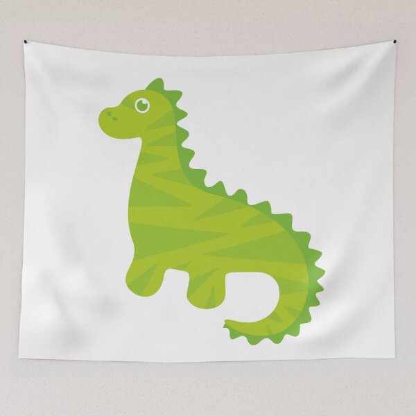 Item preview, Green Cute Dinosaur on white background designed and sold by XOOXOO.