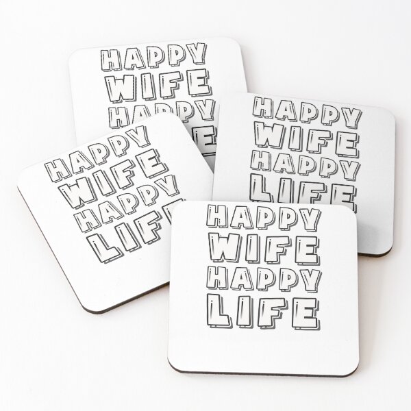 Item preview, Happy Wife Happy Life designed and sold by graphicmeyou.