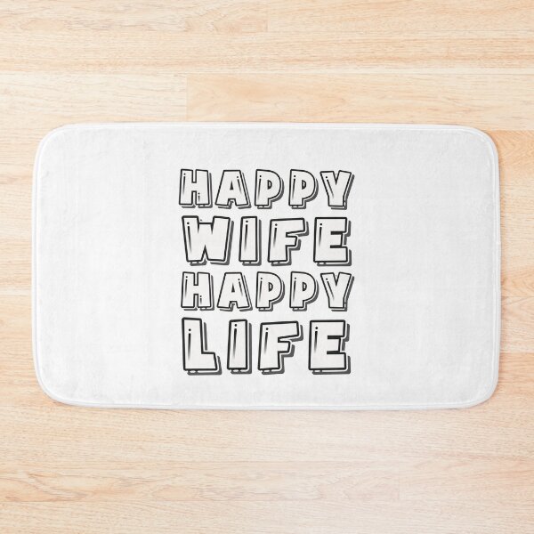 Item preview, Happy Wife Happy Life designed and sold by graphicmeyou.