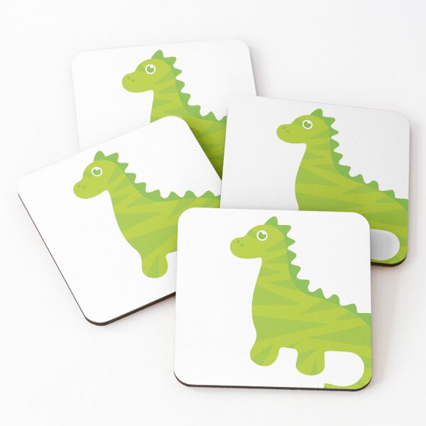 Item preview, Green Cute Dinosaur on white background designed and sold by XOOXOO.