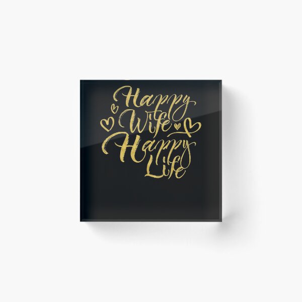 Item preview, Happy Wife Happy Life designed and sold by graphicmeyou.