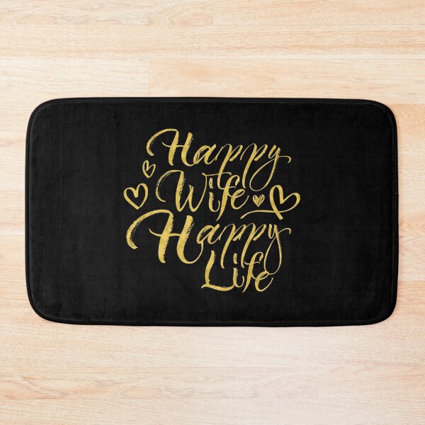 Item preview, Happy Wife Happy Life designed and sold by graphicmeyou.