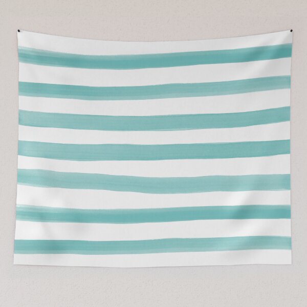 Item preview, Aqua Stripes designed and sold by rasters-vectors.