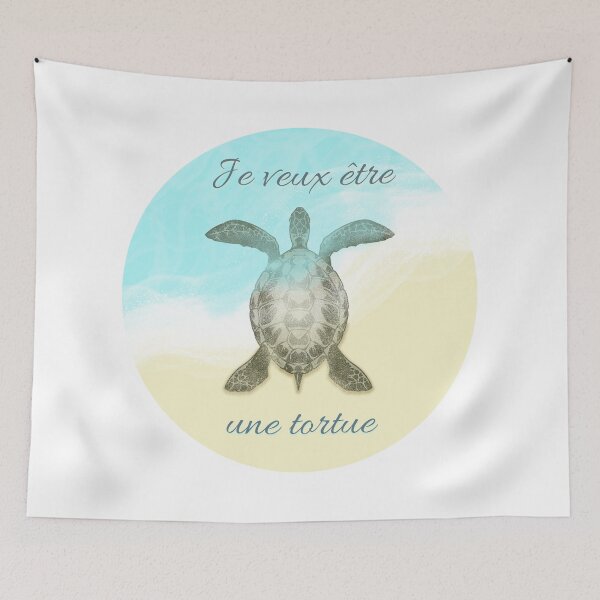 Item preview, tómate una tortuga que se adentra en el mar azul turquesa designed and sold by Catcrea.