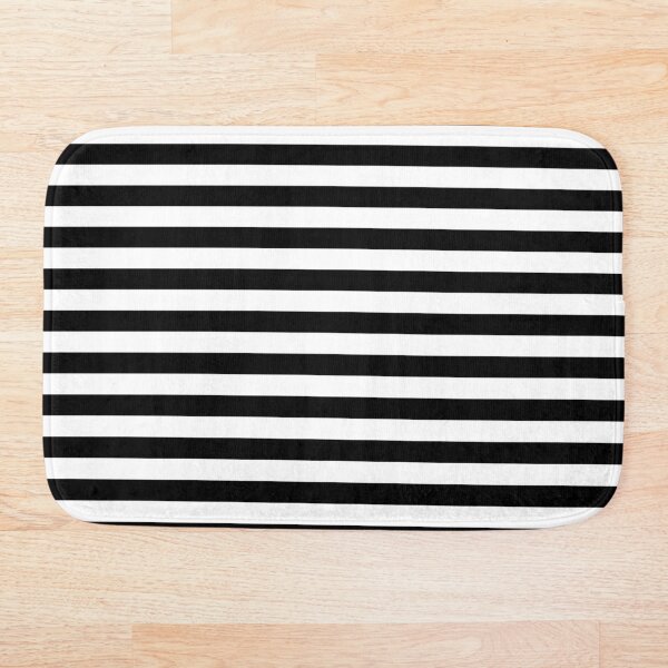 Item preview, Nautical Black White Stripe Pattern designed and sold by EveStock.