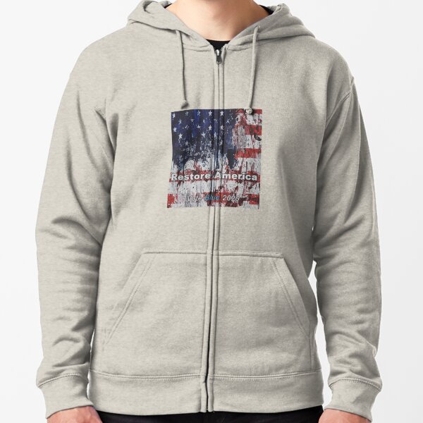 RESTORE AMERICA Zipped Hoodie