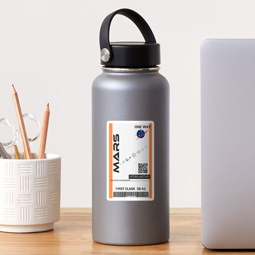 Sticker « Billet spatial Mars»