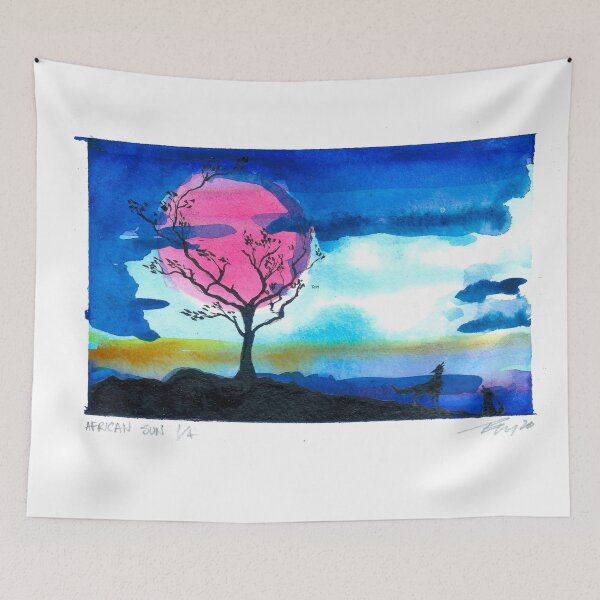 Item preview, African Sun Watercolor #1 designed and sold by BreonBliss.