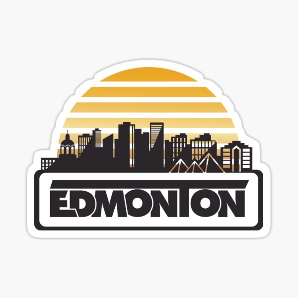 Artikel-Vorschau von Dampfwellen-Sonnenuntergang über Edmonton, designt und verkauft von kybeaty.