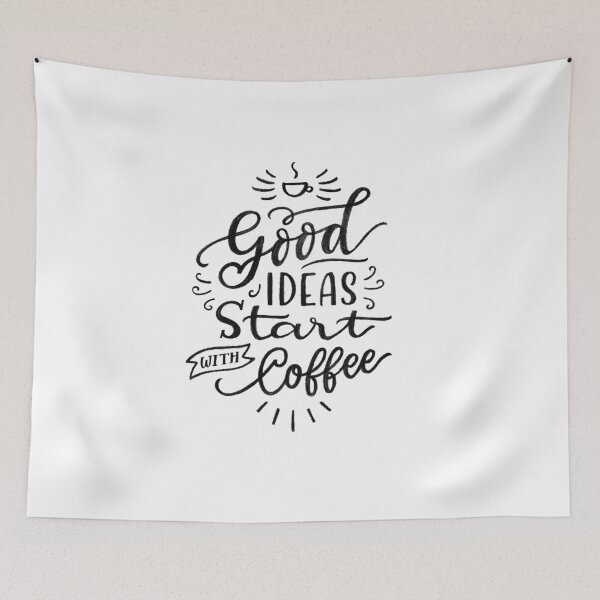 Item preview, Good Ideas Start with Coffee designed and sold by tshirtfandom.