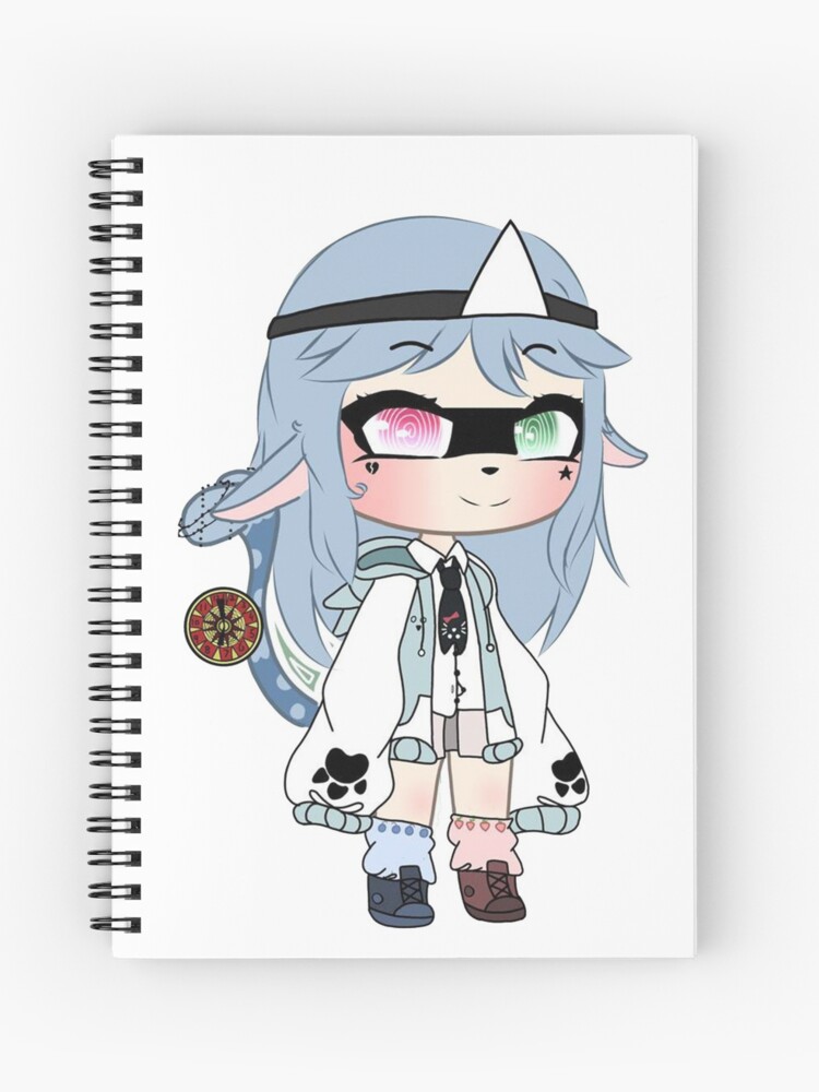 Cute Anime Girl - Gacha Edit | Spiral Notebook