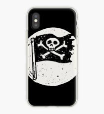 Vinilo o funda para iPhone Kid Pirate skull on da moon