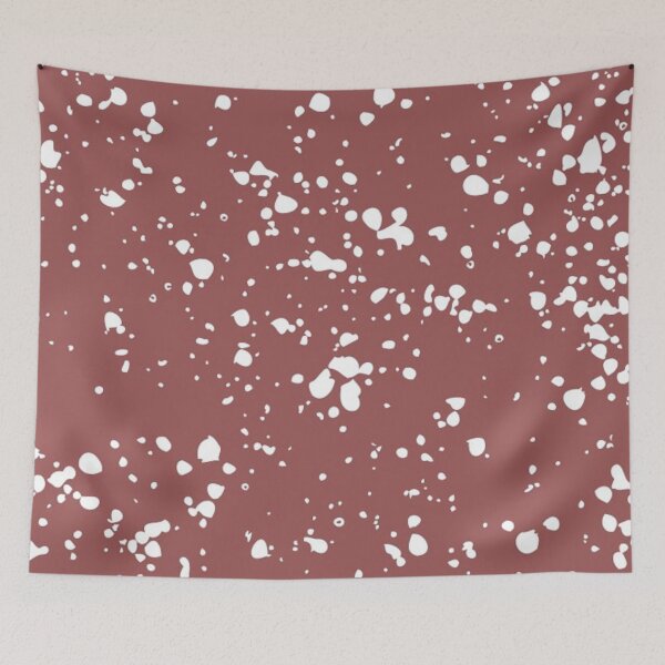 Item preview, Brick Red with White Paint Splatter designed and sold by Dots and Dashes  Co..