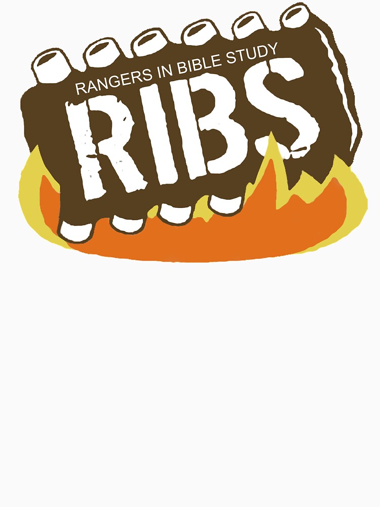 Thumbnail 3 of 3, Baseball ¾ Sleeve T-Shirt, Rangers In Bible Study designed and sold by squallykins.