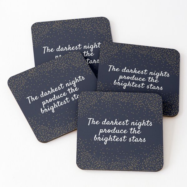 Item preview, The darkest nights produce the brightest stars designed and sold by EnlightParis.
