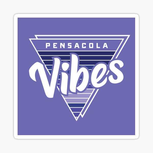 Retro Penscacola Vibes - Purple Sticker